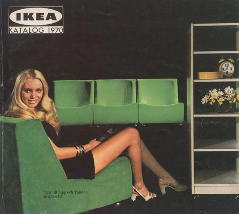 1970 年 IKEA 首次採用模特兒年度型錄封面